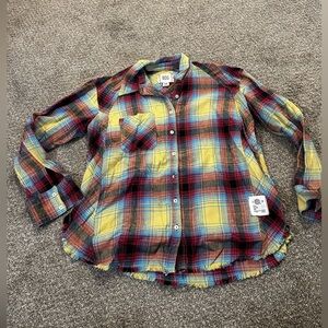 Urban Outfitters Colorful Soft Flannel Shirt